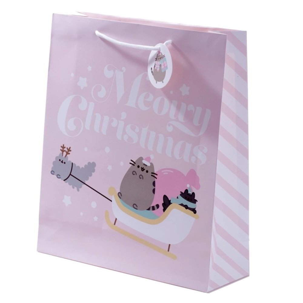Pusheen Cat Christmas Holidays Gift Bag (Set of 2)